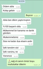 Mükemmel kanama ve darlık.